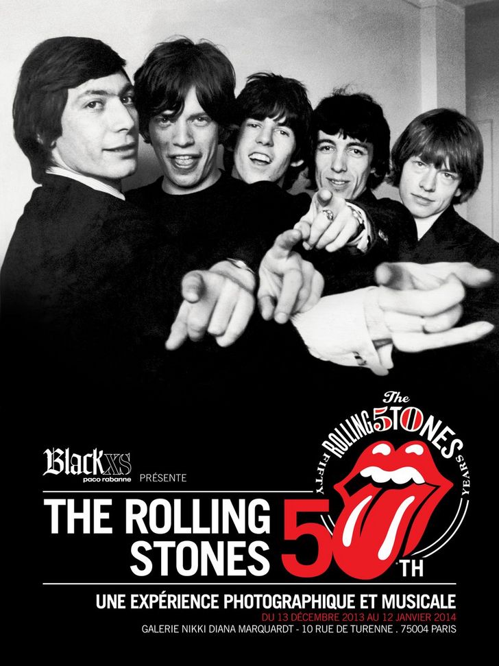 Lampe De Chevet Rolling Stones 50 Ans - Création Artisanale Serviettage, Pied Céramique Noir