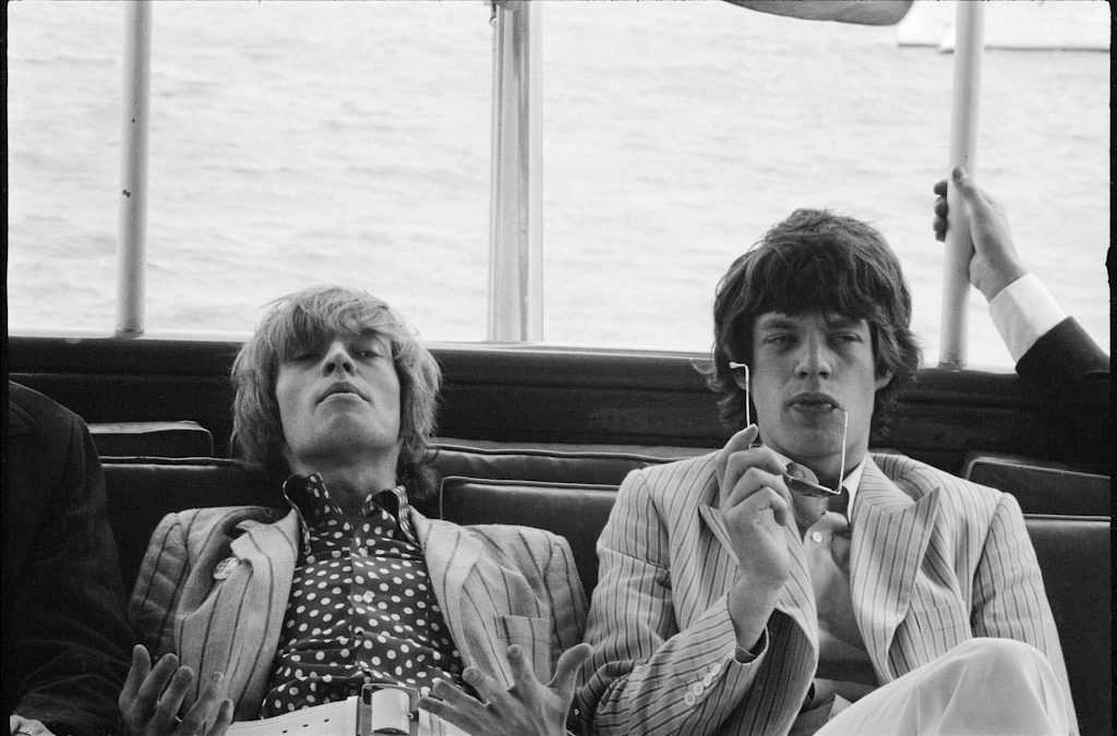 Brian Jones and Mick Jagger, New York, 1968