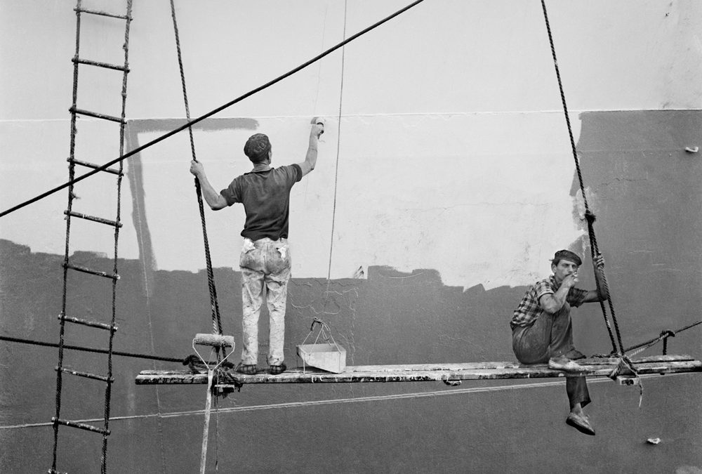 Carénage du navire. Canaries 1964 © Nicolás Muller