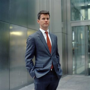 Matthew, Banker (negotiation 2 years) Canary Wharf, March, 2013, London, England from THE MARKET (2010-) a project by Mark Curran