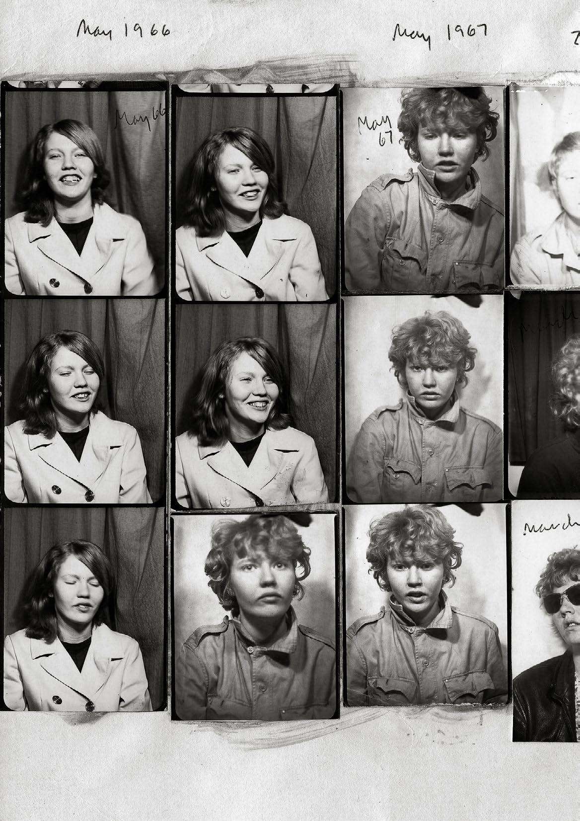Donna Gottschalk, Autoportraits Photomaton, 1966-1971 Courtesy de l’artiste et de Marcelle Alix © Donna Gottschalk